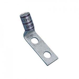 LCD8-14BH-L, Сверхмощные разъемы питания LUG GRD 2 HOLE 6AWG 45TONGUE R75SPACING