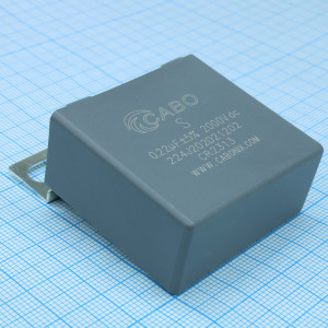 224J202D21202, Конденсатор металлоплёночный полипропиленовый снабберный 0.22 мкФ 10% 2000 В dc, 11 А, 42*20*40 мм