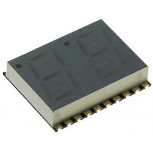 KCDA04-104, 2-х разрядный сегментный индикатор smd 10,16мм/красный/640нм/4.7-18мкд/ОА