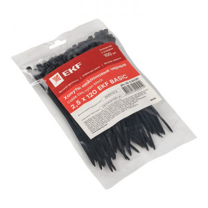 Хомут кабельный 2.5х120 нейл. черн. (уп.100шт) plc-cb-2.5x120