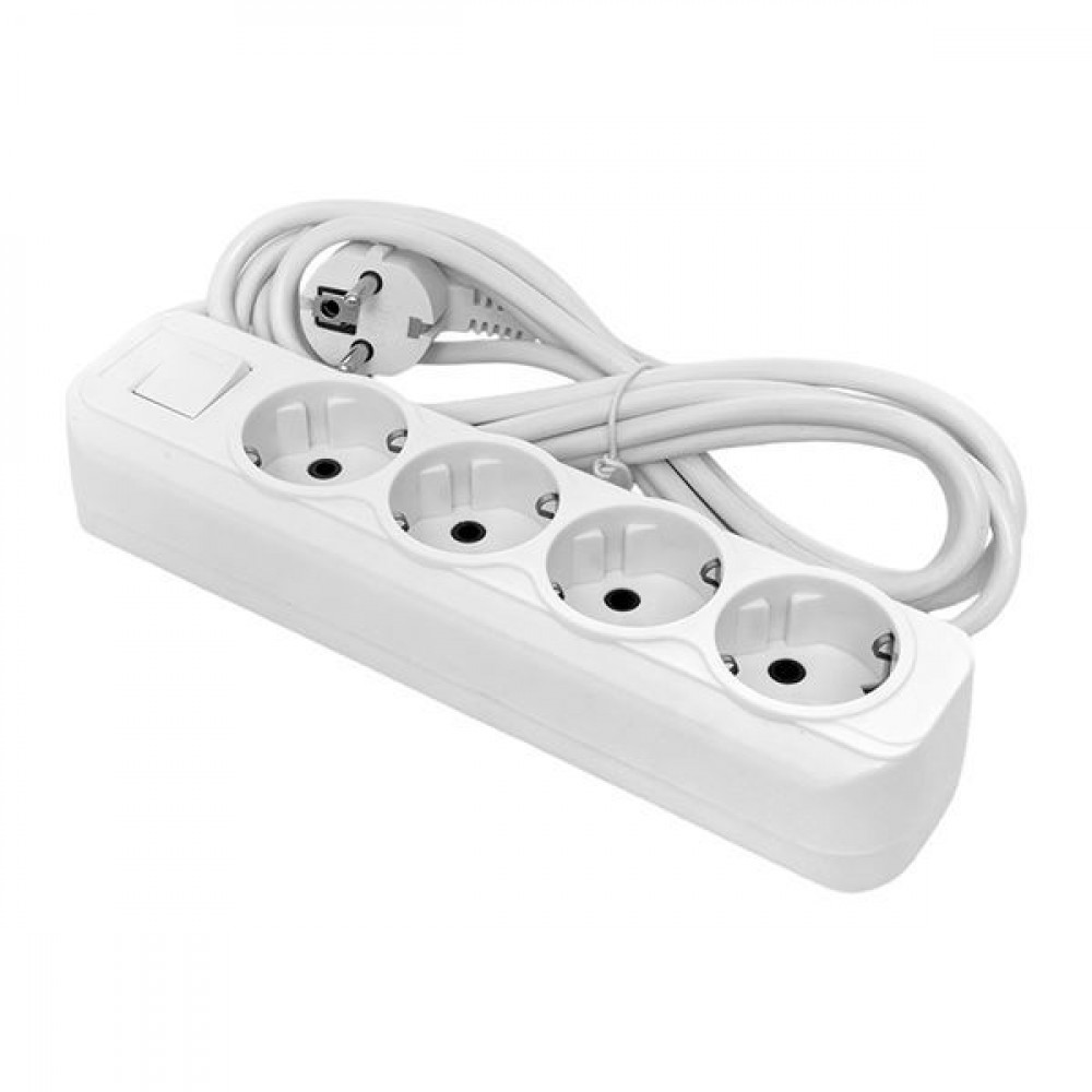Изображение товара Удлинитель Эксперт 4 гнезда 3 метра 16А IP44 ПВC з земельным выключателем