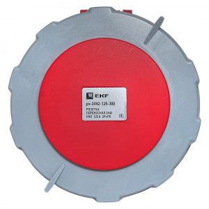 Розетка переносная 2442 3Р+РЕ 125А 380В IP67 PROxima ps-2442-125-380
