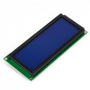 MIKROE-159, Средства разработки визуального вывода CHARACTER LCD 4x20 LG DIGITS BLUE B/L