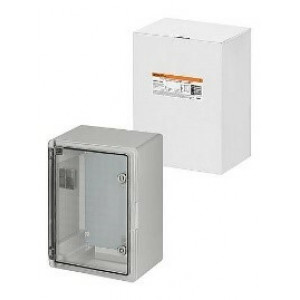 Бокс пластиковый ЩМП-0-4, прозр. крышка, ABS, IP65, от -45 до +75 °С, навесной, (400x300x210) SQ0933-0223