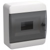 Корпус пластиковый ЩРН-П-8 IP41 черн. прозр. дверь TEKFOR TF5-KP12-N-08-41-K01-K03