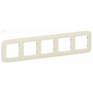 FLITE ARTISTIC Рамка 5-местная РУ-5-А-ФлСл сливочный IEK FI-M52-31-20-K86