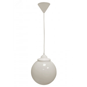 Cветильник потолочный НСБ 01-60-251 садово-парковый шар опал подвес шнур D250mm Е27 Б0048086