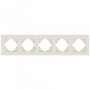 Рамка 5-местн. City беж. С1115-003