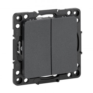 Выключатель 2-кл. Стокгольм 10А механизм черн. PROxima EZV10-023-10