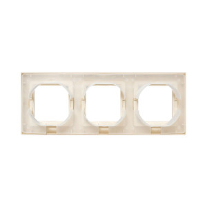3 - местная рамка, IP44, кремовая, пластик Эпика EKF UP1-FPI-03-44