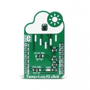 MIKROE-3004, Инструменты разработки температурного датчика Temp-Log 2 click