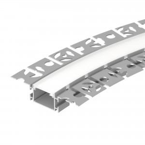 Профиль FANTOM-BENT-W23-SIDE-2000 ANOD 040331, Алюминиевый встраиваемый гибкий профиль для светодиодных лент и линеек. Изгиб вправо/влево. Минимальный радиус изгиба 50 см. Габаритные размеры (LхWхH): 2000х70х17,1 мм. Ширина площадки для ленты 17 мм.