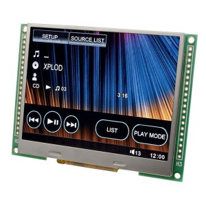INT035TFT-TS, Тонкопленочные дисплеи и принадлежности 3.5" TFT 240X320 RGB Intgrtd Drvr w/Touch