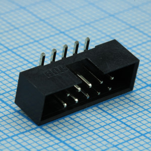 DS1014-10MF1BXB-B, IDC разъем, вилка на плату SMD двухрядная 10pin(2x5)., шаг 2.00мм без крышки