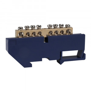 Шина нулевая с изолятором OptiKit BB-D-N-DIN-8-6х9-синий