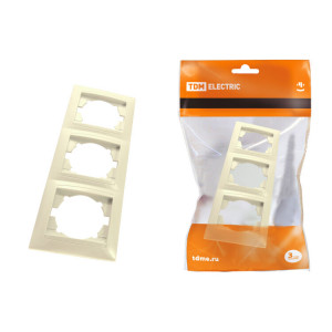 Рамка 3-х постовая горизонтальная сл. кость "Лама" SQ1815-0131