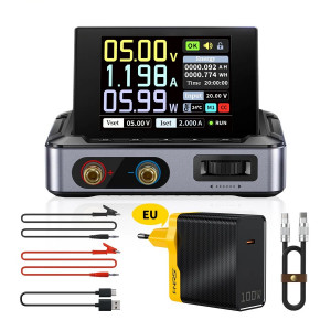 FNIRSI DPS-150, Источник питания 150W, 0-30V-5A, разъемы интерфейса входного питания QC/PD Fast Charge, DC5.5*2.5