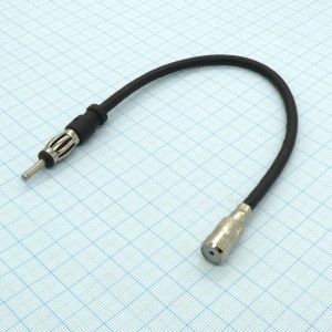 AD штекер Азия - Евро ант. с кабелем, Штекер антенный Азия - Евро ант. с кабелем