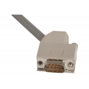 09670370571, Корпуса разъемов D-Sub  37P HOOD SIDE ENTRY GREY THERMOPLASTIC