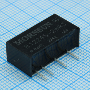B1224S-2WR3, Преобразователь DC/DC мощность, Вт: 2 вход 12В выход 24В изоляция: 1500В