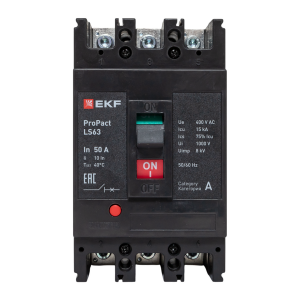 Автоматический выключатель LS63 15кА 3P 50А ProPact EKF