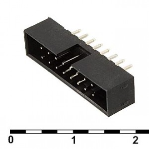 BH2-16(IDC2-16MS)PITCH 2.00 MM, IDC2 разъем, вилка на плату прямая двухрядная 16pin(2x8)., шаг 2.00мм