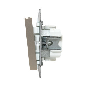 Механизм выключателя, одноклавишный, кнопочный, шампань Эпика EKF UP1-SWC-13