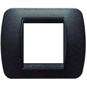 Накладка на 2 модуля, Чёрный Графит L4802GFN
