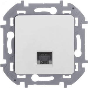 Розетка компьютерная Inspiria RJ45 кат.5E UTP бел. Leg 673825