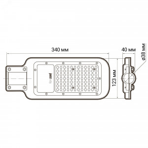 Светильник светодиодный PSL 07 30Вт 5000К IP65 AC180-260 уличный ДКУ 5041035