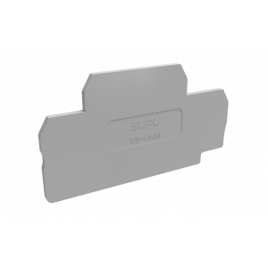 Торцевая крышка TCD1.5-2-GY-EA, Торцевая крышка, для клемм TCD1.5-2-..., цвет: серый