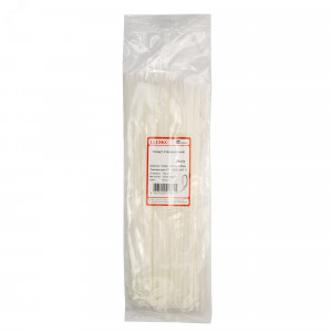 Хомут кабельный 3.6х300 полиамид бел. 25210SR