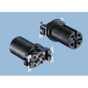 224064, Цилиндрические метрические разъемы 5P SMT STRG FEMALE 9/13MM I/O CONN