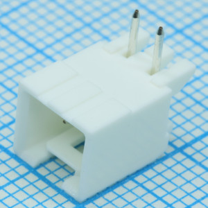 534260210, Разъем штыревой (4 стороны) HDR 2 контакта шаг 2.5мм угловой монтаж в отверстие защелка лоток