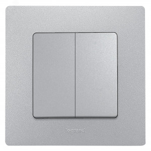 Рамка 1-м Etika алюм. Leg 672551