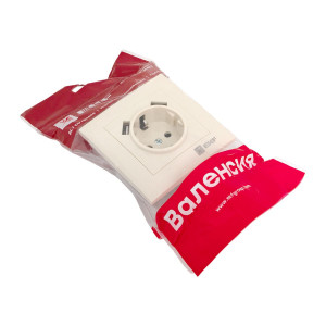 Валенсия розетка 1-местная с/з 16А кремовая с защ. штор. с 2 USB 2,1А PROxima EWR16-028-20-2USB