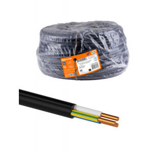 Кабель ВВГнг(А)-LSLTx 3х2,5 ок(N, PE)-0,66 ГОСТ (100м) SQ0117-0234