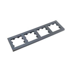 4 - местная рамка, графит, пластик Эпика EKF UP1-FPG-04