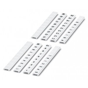0808710, Комплектующие для клеммных колодок ZBF 6: UNBEDRUCKT MARKER STRIP 10 SECT