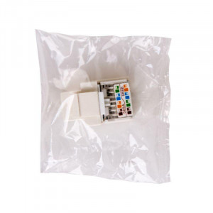 Модуль Keystone Jack RJ-45(8P8C), UTP, CAT 5e, тип 180 градусов, белый 03-1011