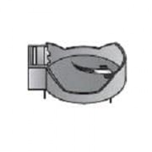 122-2420-GR, Держатели для плоских круглых батарей 20MM PC BLACK