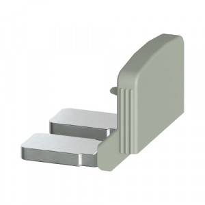 Соединительная перемычка IVB WTN 95-2 IN, Соединительная перемычка, 2 полюса, изолированная, втычная, для клемм: WTN 95, монтаж в зажимную клетку, цвет: серый