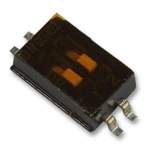 1571983-3, Переключатель DIP 2 группы 0.025А 24В шаг 1.27мм SMD монтаж