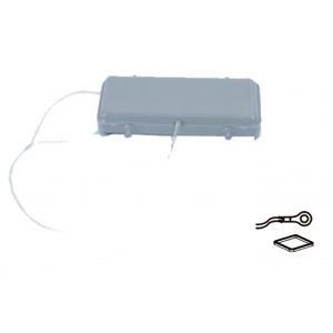 Защитная крышка H24B-PC2-4P-MTG, Защитная крышка, типоразмер 24B, с уплотнителем, без защелок (упоры для двух защелок), с удерживающей стропой от утери с кольцевым наконечником, материал корпуса: