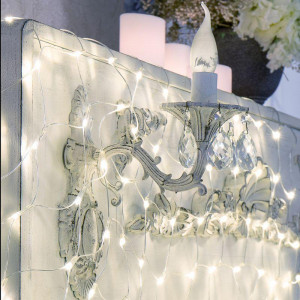 Гирлянда Сеть 1,5х1,5м, прозрачный ПВХ, 150 LED Белые 215-125