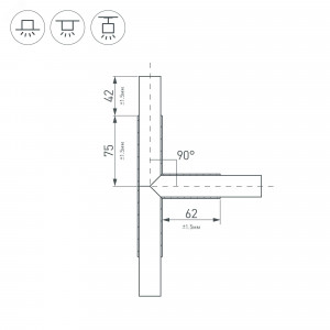 Экран SL-W45-3000 OPAL 036178, Экран к профилям SL-LINIA62, LINE-4932, -4970, -5050 и другим. Длина 3000мм. Цена за 1м. Светопропускание 67%.