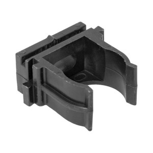 Крепеж-клипса для ручного монтажа d20 мм (10 шт) черная EKF-Plast