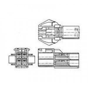 176296-1, Электропитание платы UNIV PWR CAP HSG 8P PNL MNT