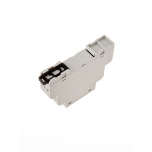 1M-51, Пластиковый модульный корпус для установки на DIN-рейку 35мм, мат.: ABS-UL-94V0, цвет: светло-серый RAL7035. Под клеммные блоки шаг 5.00мм.