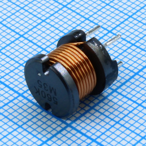 RCH110NP-560K, Силовая индуктивность 56uH ±10% 2.3A 0.092Om радиальная без магнитного экрана